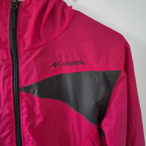 Columbia Kids' Fuchsia and Black Raincoat - Picture 3 of 11
